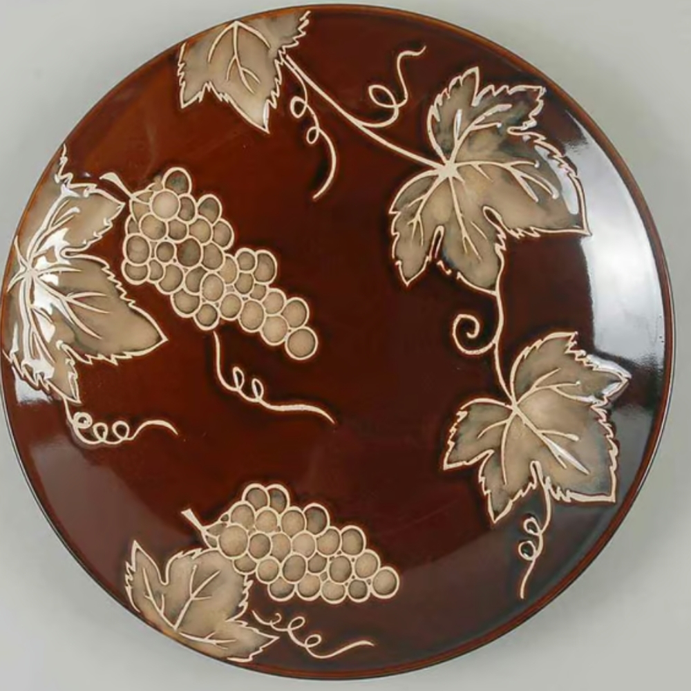 COPY - 🖤Vintage "Rustic Grapes" Dinner Plates by Tabletops